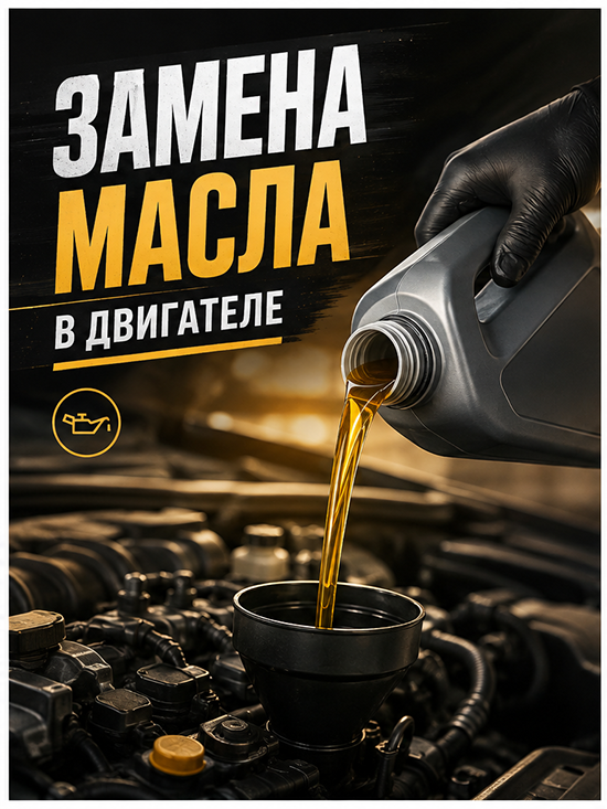 Замена масла в двигателе